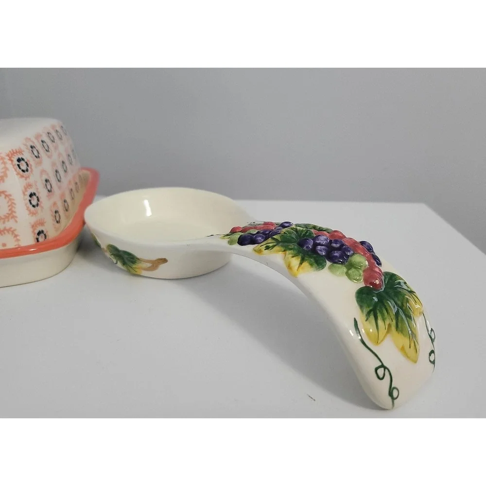 Spoon Rest, Ceramic Fruit‎ Rest